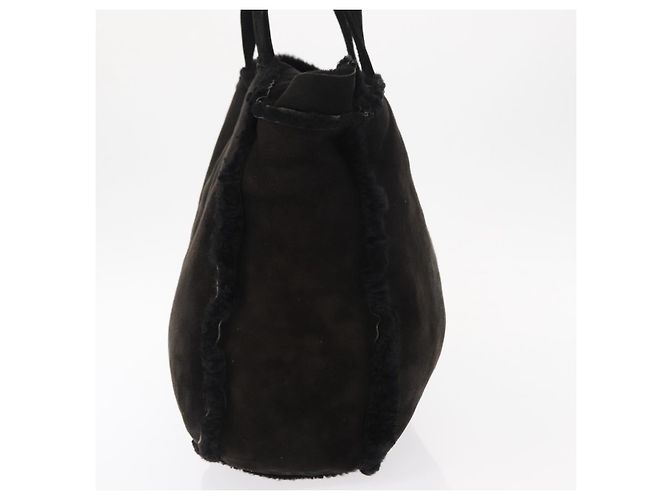 Chanel Borsa Tote Mouton Nera CC Auth bs31120 Nero - vista 4