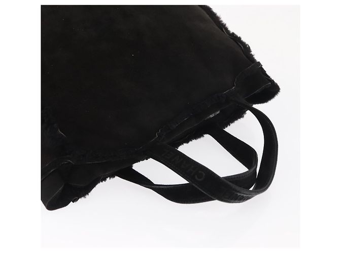 Chanel Borsa Tote Mouton Nera CC Auth bs31120 Nero - vista 6