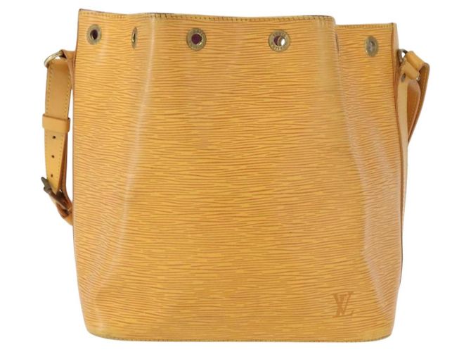 Noe LOUIS VUITTON Borsa a Spalla Petit Noé Epi Gialla M44109 LV Auth 153869 Giallo - vista 2
