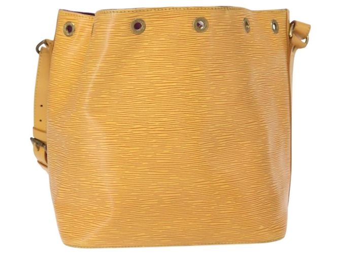 Noe LOUIS VUITTON Borsa a Spalla Petit Noé Epi Gialla M44109 LV Auth 153869 Giallo - vista 3