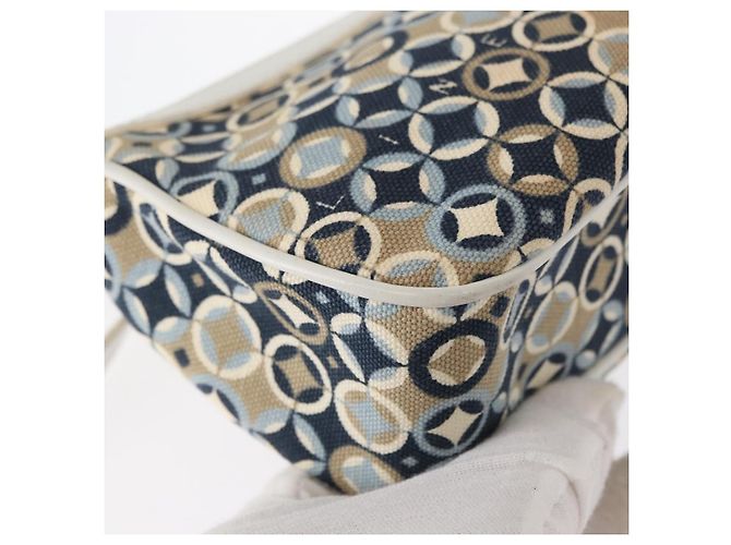 Céline CELINE Accessory Pouch Canvas Navy Auth 154611 Navy blue - view 12