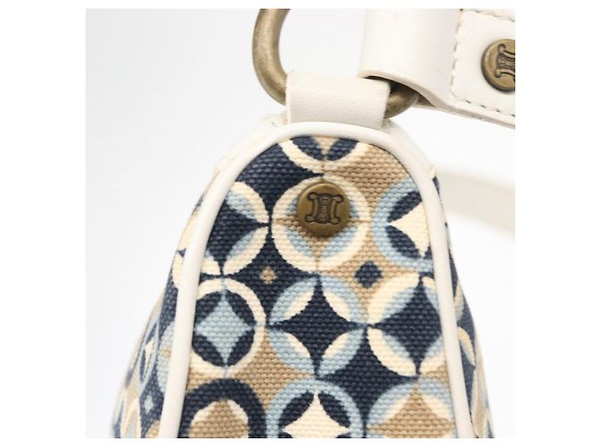 Céline CELINE Accessory Pouch Canvas Navy Auth 154611 Navy blue - view 14