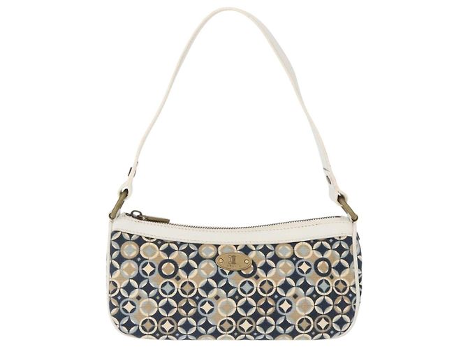 Céline CELINE Accessory Pouch Canvas Navy Auth 154611 Navy blue - view 2