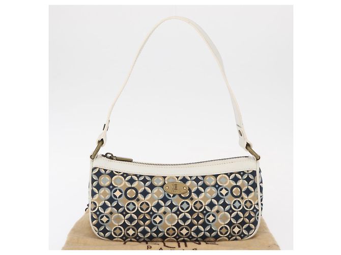 Céline CELINE Accessory Pouch Canvas Navy Auth 154611 Navy blue - view 23