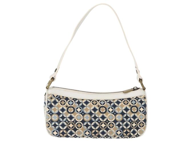 Céline CELINE Accessory Pouch Canvas Navy Auth 154611 Navy blue - view 3