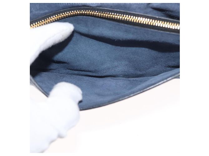 Borsa a Spalla Miu Miu in Pelle Blu Oro Auth 152690 D'oro - vista 18