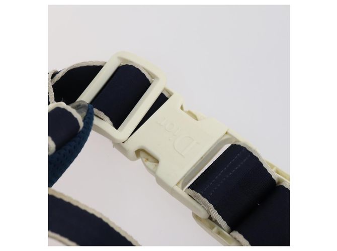 Christian Dior Trotter Canvas Backpack PVC Blue Silver Auth bs31270 Silvery - view 10