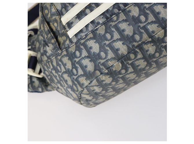 Christian Dior Trotter Canvas Backpack PVC Blue Silver Auth bs31270 Silvery - view 14