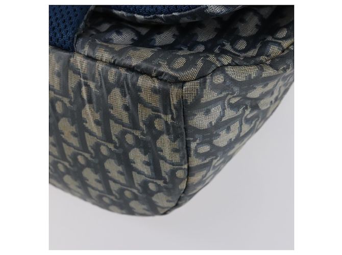 Christian Dior Trotter Canvas Backpack PVC Blue Silver Auth bs31270 Silvery - view 15
