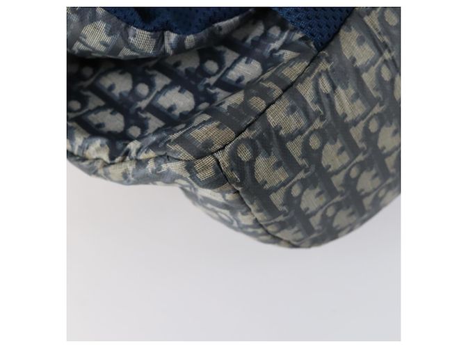 Christian Dior Trotter Canvas Backpack PVC Blue Silver Auth bs31270 Silvery - view 16