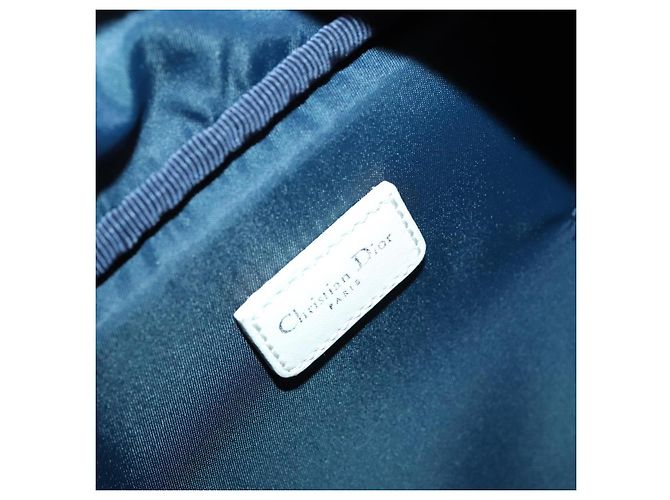 Christian Dior Trotter Canvas Backpack PVC Blue Silver Auth bs31270 Silvery - view 19