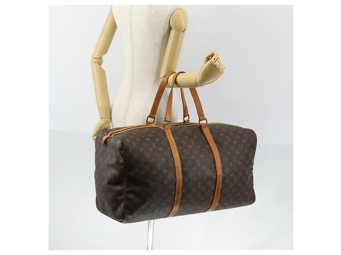 LOUIS VUITTON Borsa Boston Sac Souple 55 Monogram M41622 LV Auth BA7892 Monogramma - vista 21