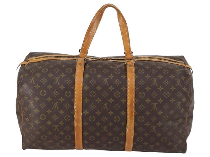 LOUIS VUITTON Borsa Boston Sac Souple 55 Monogram M41622 LV Auth BA7892 Monogramma - vista 3