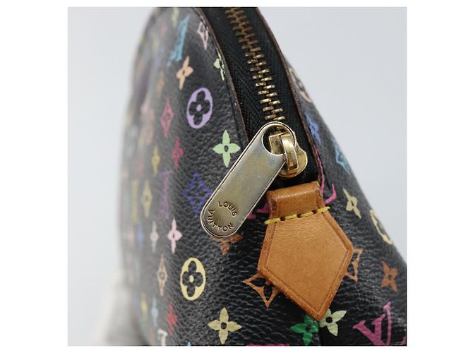 LOUIS VUITTON Pochette Pouch Monogram Multicolore Nero M47355 LV Auth 151368V - vista 12