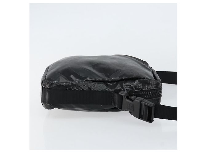 Borsa a Spalla CHANEL Sports Line Pelle Verniciata Argento Nero CC Auth ka387 - vista 4