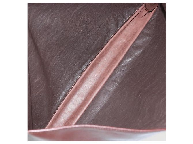 Céline Borsa a mano CELINE in pelle marrone dorato Auth 154509 D'oro - vista 17