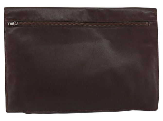 Céline Borsa a mano CELINE in pelle marrone dorato Auth 154509 D'oro - vista 3