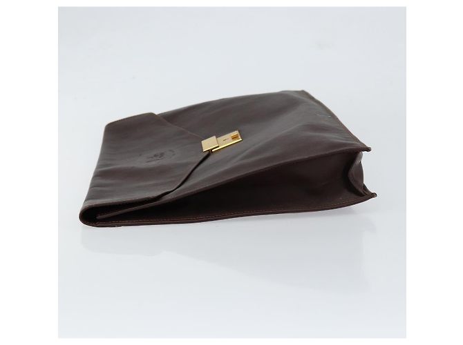 Céline Borsa a mano CELINE in pelle marrone dorato Auth 154509 D'oro - vista 5