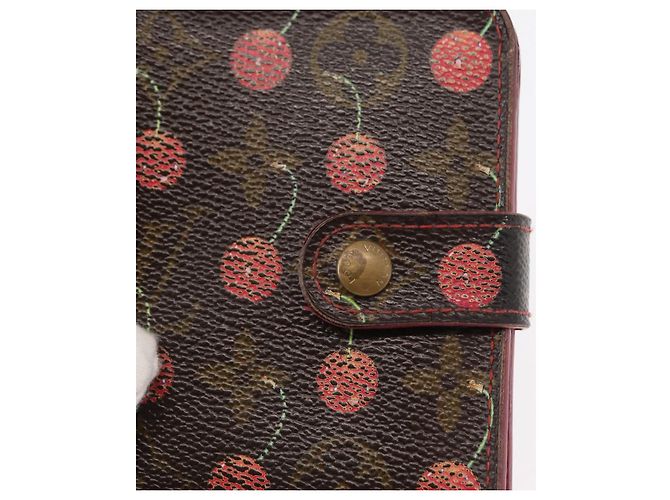 LOUIS VUITTON Monogram Cherry Compact Zip Bifold Wallet M95005 LV Auth 154887 - view 12