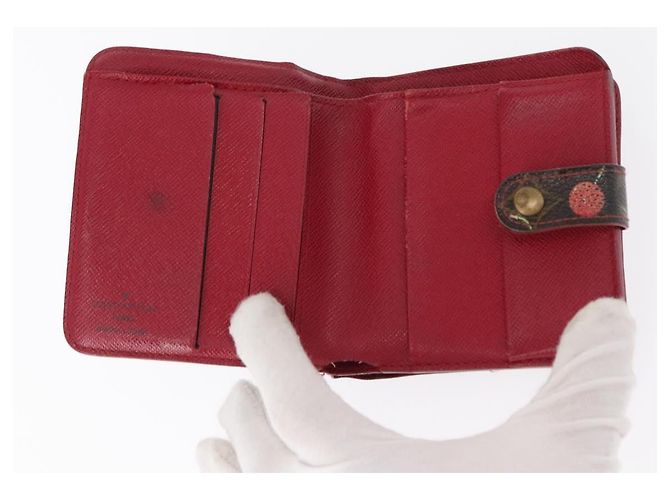 LOUIS VUITTON Monogram Cherry Compact Zip Bifold Wallet M95005 LV Auth 154887 - view 14
