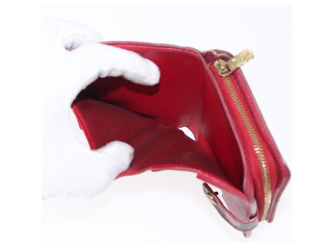 LOUIS VUITTON Monogram Cherry Compact Zip Bifold Wallet M95005 LV Auth 154887 - view 16