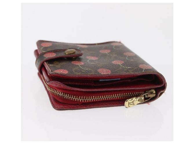 LOUIS VUITTON Monogram Cherry Compact Zip Bifold Wallet M95005 LV Auth 154887 - view 6