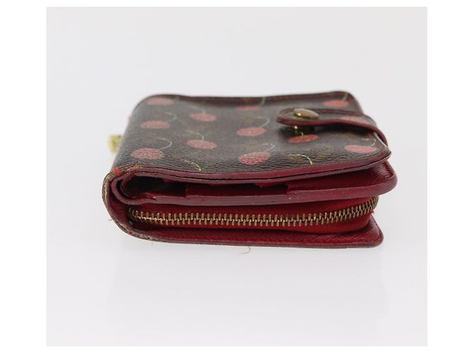 LOUIS VUITTON Monogram Cherry Compact Zip Bifold Wallet M95005 LV Auth 154887 - view 7