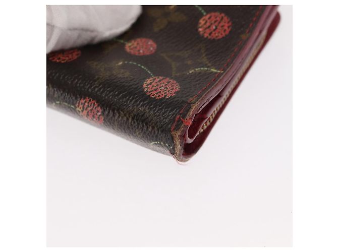LOUIS VUITTON Monogram Cherry Compact Zip Bifold Wallet M95005 LV Auth 154887 - view 8