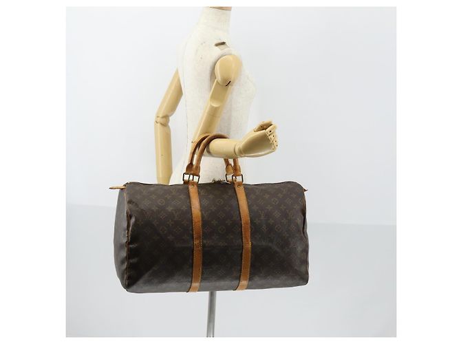 LOUIS VUITTON Borsa Boston Monogram Keepall 50 M41426 LV Auth 154814 Monogramma - vista 22