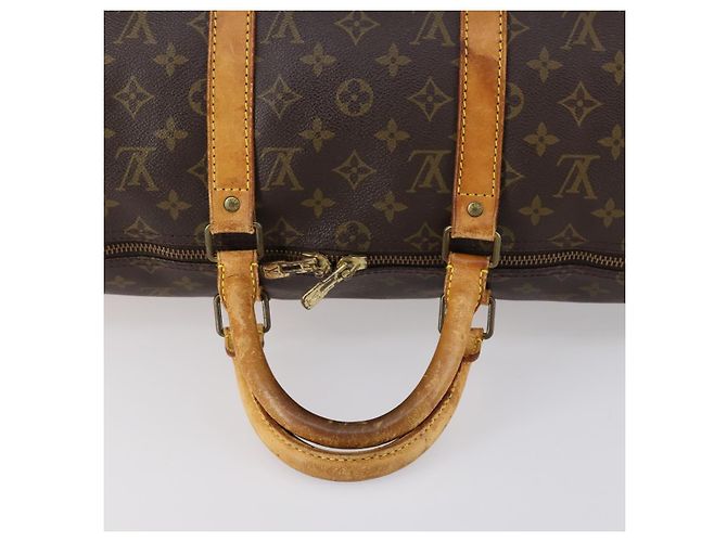 LOUIS VUITTON Borsa Boston Monogram Keepall 50 M41426 LV Auth 154814 Monogramma - vista 7