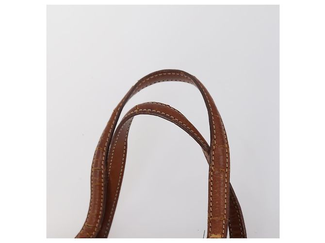 Céline Borsa a Spalla in Tela Macadam CELINE PVC 4 Pezzi Beige Marrone Auth ki6177 - vista 13