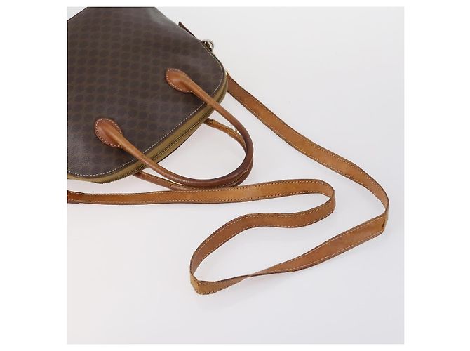 Céline Borsa a Spalla in Tela Macadam CELINE PVC 4 Pezzi Beige Marrone Auth ki6177 - vista 19