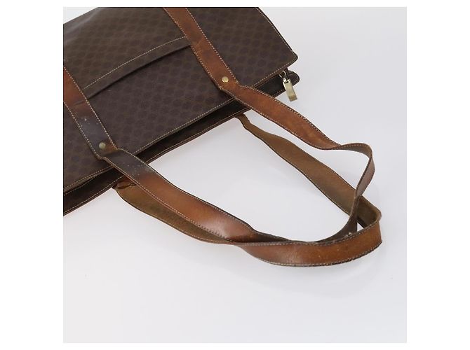 Céline Borsa a Spalla in Tela Macadam CELINE PVC 4 Pezzi Beige Marrone Auth ki6177 - vista 4