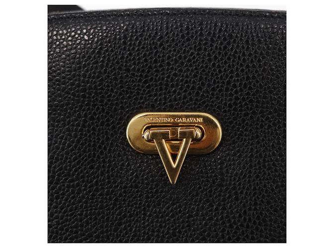 Borsa a Spalla in Pelle Nera e Oro VALENTINO Auth bs31441 Nero D'oro - vista 17