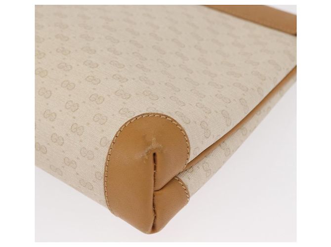 Gucci Borsa a Spalla Micro GG Supreme PVC Crema Oro 007 101 5553 Auth 151435 D'oro Crudo - vista 13
