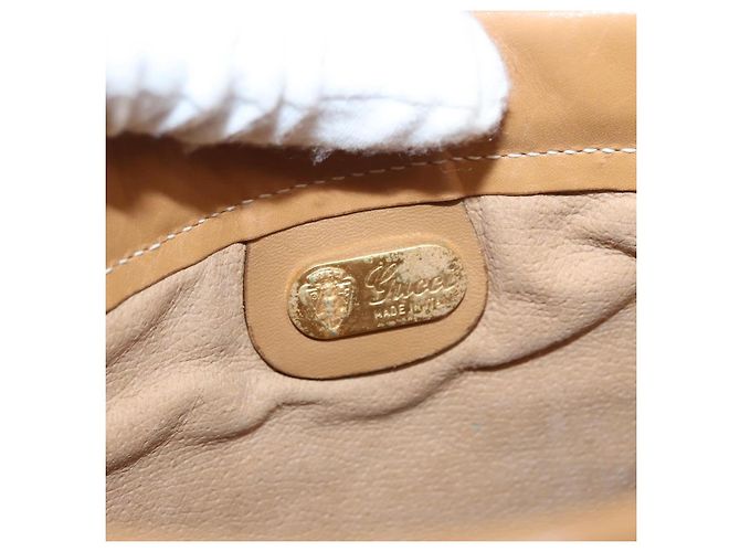 Gucci Borsa a Spalla Micro GG Supreme PVC Crema Oro 007 101 5553 Auth 151435 D'oro Crudo - vista 15