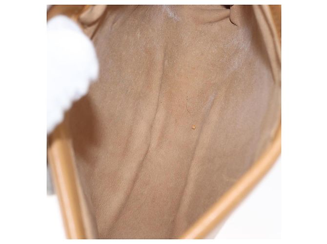 Gucci Borsa a Spalla Micro GG Supreme PVC Crema Oro 007 101 5553 Auth 151435 D'oro Crudo - vista 16