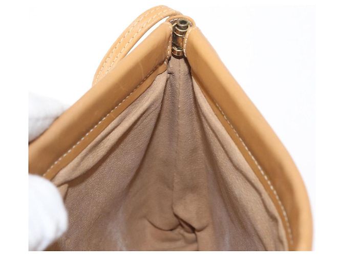 Gucci Borsa a Spalla Micro GG Supreme PVC Crema Oro 007 101 5553 Auth 151435 D'oro Crudo - vista 17