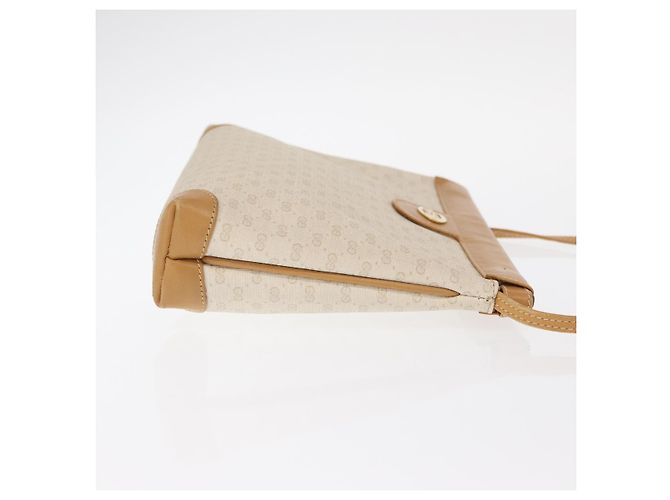 Gucci Borsa a Spalla Micro GG Supreme PVC Crema Oro 007 101 5553 Auth 151435 D'oro Crudo - vista 4