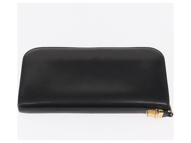 Portafoglio in pelle SAINT LAURENT BOTTEGA VENETA CHANEL 2 pezzi Auth bs31482 Nero Blu - vista 18
