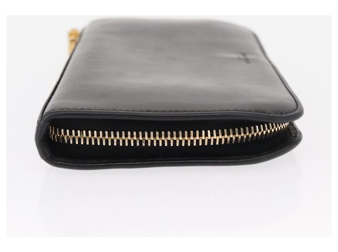 Portafoglio in pelle SAINT LAURENT BOTTEGA VENETA CHANEL 2 pezzi Auth bs31482 Nero Blu - vista 19