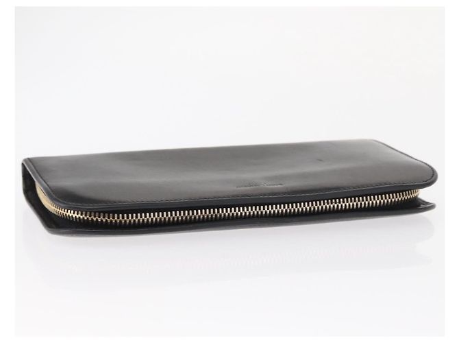 Portafoglio in pelle SAINT LAURENT BOTTEGA VENETA CHANEL 2 pezzi Auth bs31482 Nero Blu - vista 20