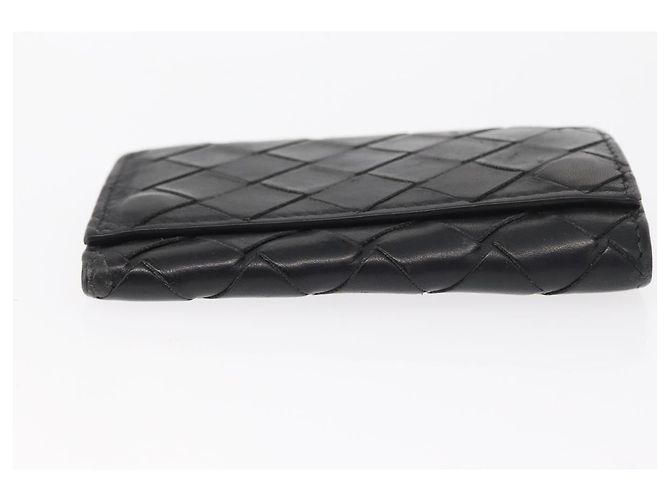 Portafoglio in pelle SAINT LAURENT BOTTEGA VENETA CHANEL 2 pezzi Auth bs31482 Nero Blu - vista 6