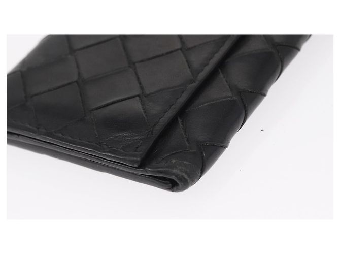 Portafoglio in pelle SAINT LAURENT BOTTEGA VENETA CHANEL 2 pezzi Auth bs31482 Nero Blu - vista 7