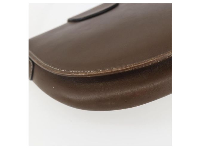Borsa a Spalla Christian Dior in Pelle Marrone Oro Auth 151731 D'oro - vista 13