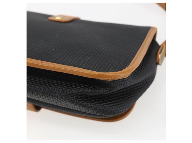 Saint Laurent Borsa a Spalla in Tela Nera e Oro Auth 151604 Nero D'oro - vista 12