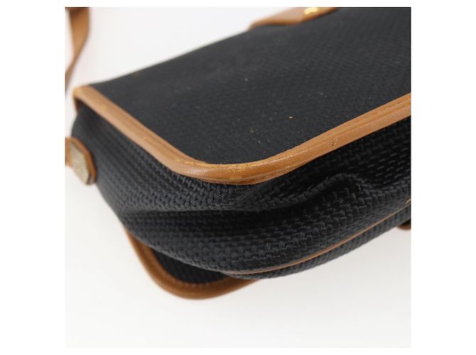 Saint Laurent Borsa a Spalla in Tela Nera e Oro Auth 151604 Nero D'oro - vista 13