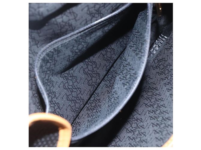Saint Laurent Borsa a Spalla in Tela Nera e Oro Auth 151604 Nero D'oro - vista 17