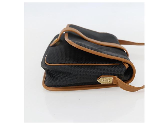 Saint Laurent Borsa a Spalla in Tela Nera e Oro Auth 151604 Nero D'oro - vista 5
