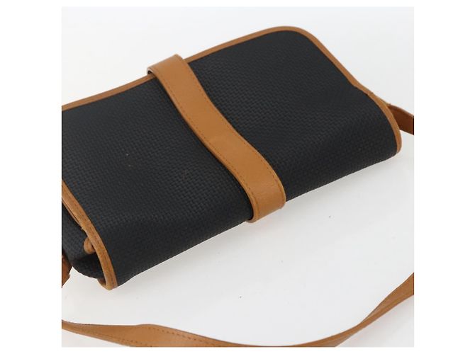 Saint Laurent Borsa a Spalla in Tela Nera e Oro Auth 151604 Nero D'oro - vista 6